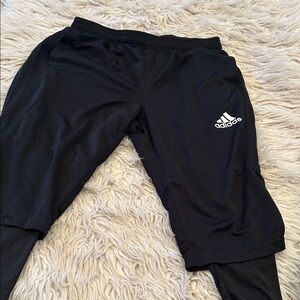 Adidas Black Joggers with Logo